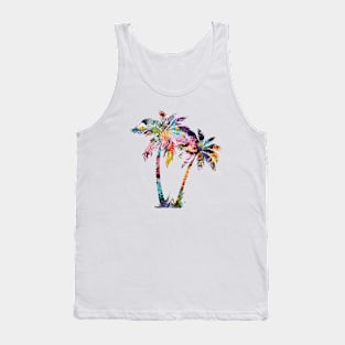 Coral Reef Palm Trees Tank Top